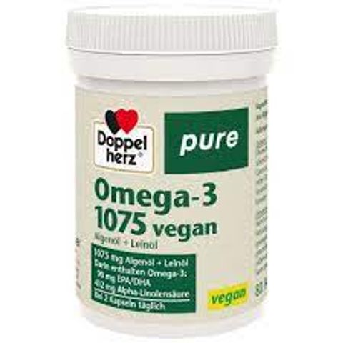 Viên uống Omega 3 1075 vegan DoppelHerz 80 viên của Đức 115619