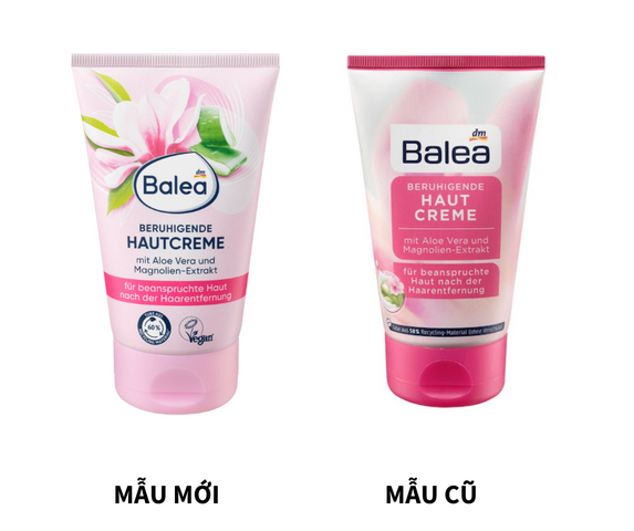 Kem Dưỡng Da Sau Tẩy Lông Balea 125ml - Giúp Ức Chế Mọc Lông, Dịu Da Với Nha Đam và Vitamin B5, Hương Thơm Dịu Nhẹ
