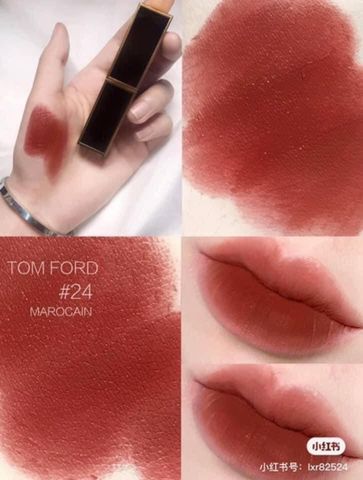Son Tom Ford Lip Color Màu 24 Marocain – Son Môi Đỏ Đất Sang Trọng, Chất Lì Dưỡng Ẩm, Thích Hợp Mọi Lúc, Dễ Dàng Kết Hợp