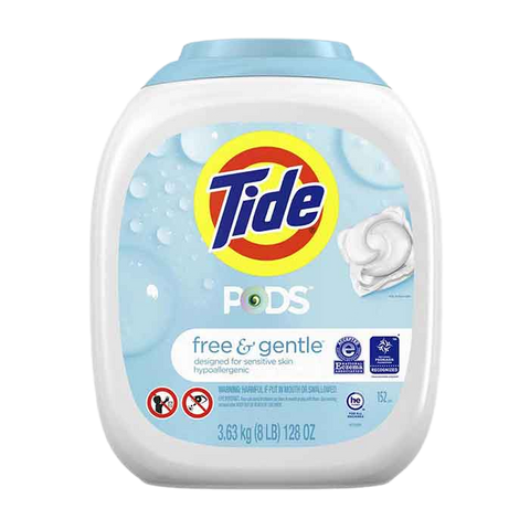 Viên Giặt Xả Tide 104 viên 4in1, Laundry Detergent Free & Gentle