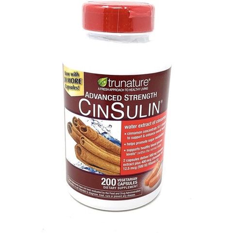 Viên Uống Hỗ Trợ Cân Bằng Đường Huyết Cin.sulin Trunature 200 Viên - Hỗ Trợ Sức Khỏe Tự Nhiên Và Chỉ Số Đường Huyết Ổn Định