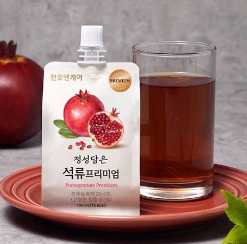 Nước Hồng Sâm Lựu Ép Tươi Chunho Ncare 100ml - Dinh Dưỡng Cho Phái Đẹp, Giữ Gìn Nhan Sắc Gợi Cảm Từ Hàn Quốc
