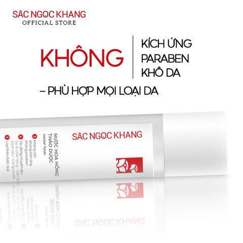Nước Hoa Hồng Sắc Ngọc Khang 145ml - Dưỡng Ẩm Sáng Da, Giảm Nám, Phù Hợp Với Mọi Loại Da