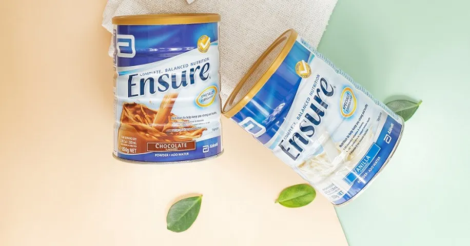 Sữa bột Ensure hương Vani 850g - Dinh dưỡng hoàn chỉnh cho người lớn và người đang phục hồi, Abbott Úc