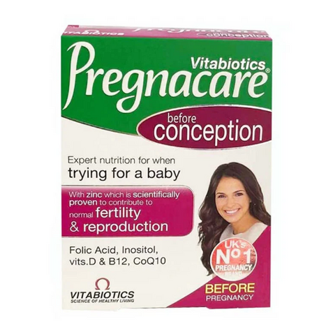 Tăng thụ thai cho nữ Pregnacare before conception 30 viên