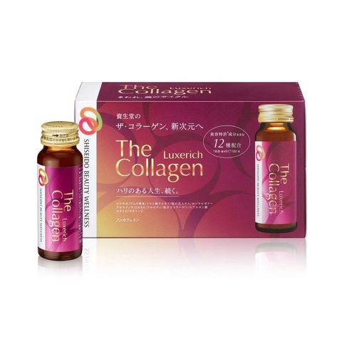 Nước Uống Collagen Shiseido The Collagen LuxeRich - Hỗ Trợ Làm Đẹp Da & Duy Trì Độ Đàn Hồi, Hộp 10 Chai X 50ml