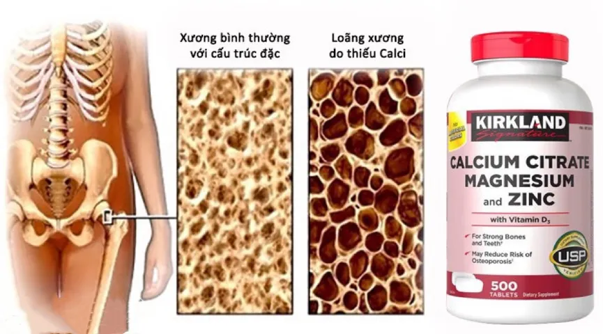 Viên uống bổ sung Canxi D3 Kẽm Magnesium 500 viên - Hỗ trợ xương khớp, tăng cường sức khỏe từ KIRKLAND SIGNATURE Mỹ