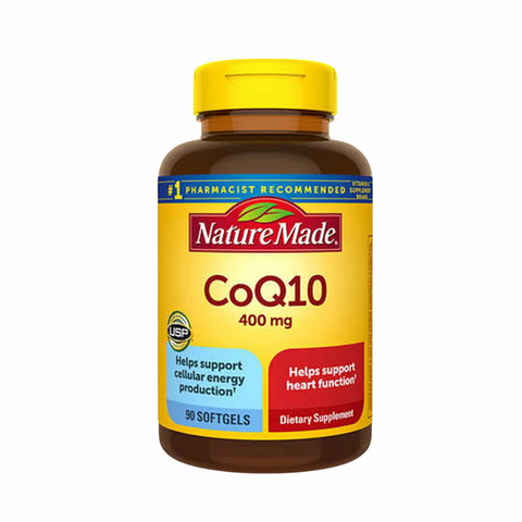 Viên Uống Hỗ Trợ Tim Mạch Nature Made CoQ10 400mg 90V của Mỹ