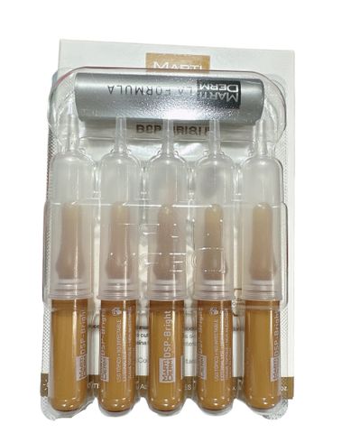Set 5 ống Ampoule Serum MartiDerm Pigment Zero DSP Bright - Dưỡng Da Trắng Sáng, Giảm Đốm Nám, Ngừa Sắc Tố, Bảo Vệ UV
