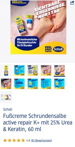 Kem Dưỡng Da Chân Scholl Schrunden Salbe 60ml - Giảm Nứt Gót Chân, Phục Hồi Da Mềm Mại, Chăm Sóc Chân Khỏe Mạnh