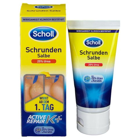 Kem Dưỡng Da Chân Scholl Schrunden Salbe 60ml - Giảm Nứt Gót Chân, Phục Hồi Da Mềm Mại, Chăm Sóc Chân Khỏe Mạnh