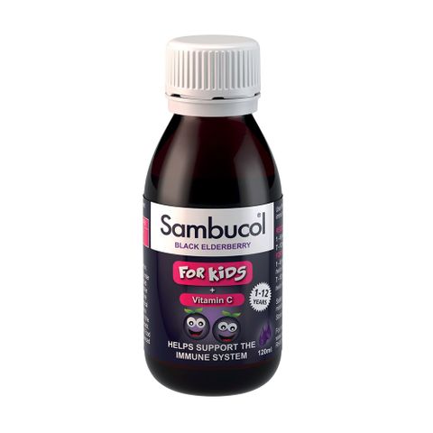Siro cung cấp Vitamin C cho bé Sambucol Kids 120ml Mỹ [Chính hãng]