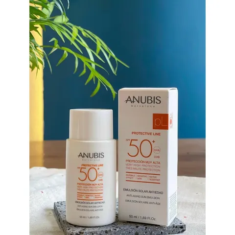 Kem Chống Nắng Nhũ Tương Anubis SPF 50+ Emulsion 50ml - Bảo Vệ Da Cao Cấp, Chống Tia UVA/UVB, Dành Cho Da Nhạy Cảm