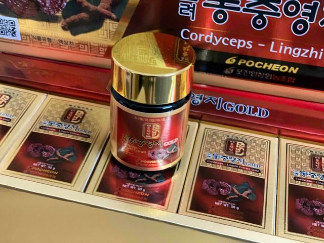 Cao linh chi đông trùng hạ thảo Pocheon Hàn Quốc 5 lọ x 50g