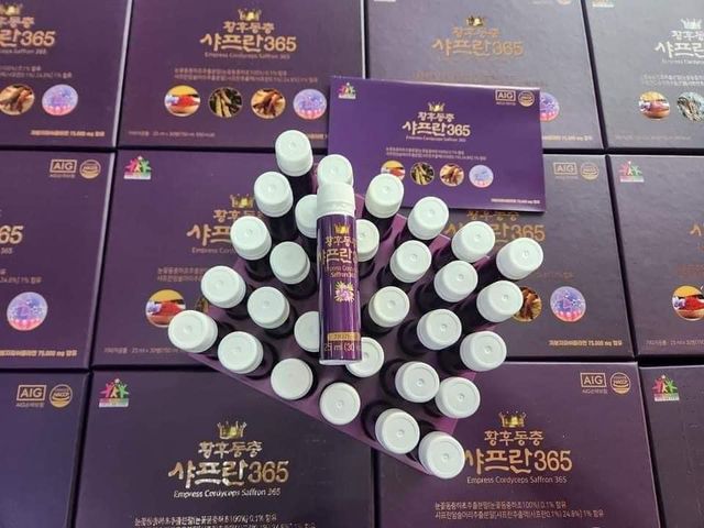 Nước uống collagen nghệ tây đông trùng hạ thảo 365 cao cấp