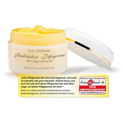 Kem Dưỡng Da Tay Collagen và Carotin Sanct Bernhard 125ml - Chăm Sóc Da Tay Mềm Mịn, Ngăn Ngừa Nhăn, Phục Hồi Da Nứt Nẻ