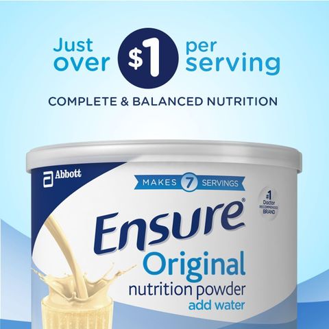 Sữa bột Ensure Powder 400g Abbott Hoa Kỳ - Sữa Dinh Dưỡng Chuyên Dùng Cho Người Già, Hỗ Trợ Phát Triển Xương và Nâng Cao Sức Khỏe