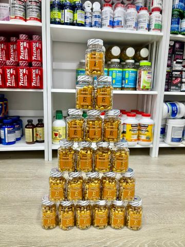 Viên thoa mặt Vitamin E Health Pro 90 viên của Mỹ - Chống oxy hóa, cải thiện sức khỏe làn da, giảm nếp nhăn, cho da mềm mịn tươi trẻ.