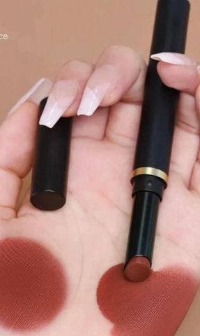 Son MAC Powder Kiss Velvet Blur Slim 876 Nice Spice - Son Môi Đỏ Nâu Siêu Tây, Mịn Màng, Dưỡng Ẩm, Mới Nhất 2023