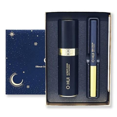 Set kem nền dạng thỏi Ohui Ultimate Cover Foundation tặng bút mắt