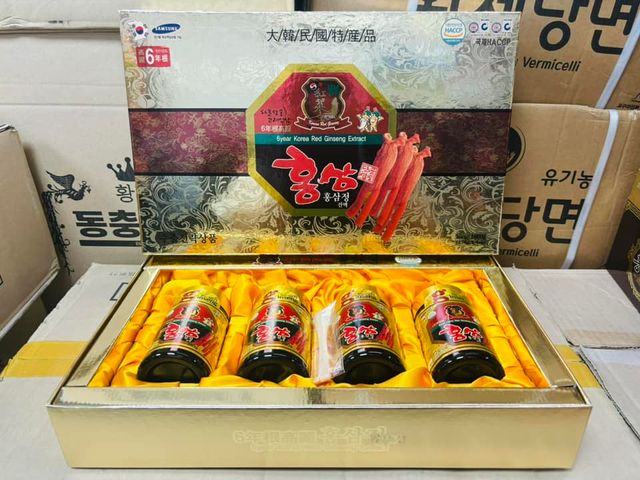 Cao hồng sâm Kanghwa Hàn Quốc - Hộp 4 lọ