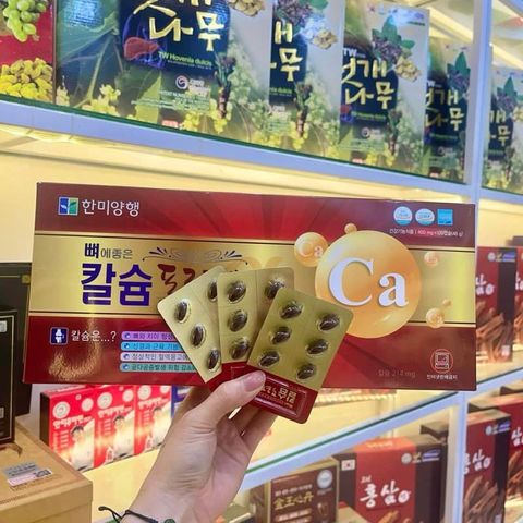 viên uống bổ sung canxi hanmi hàn quốc - hộp 120 viên