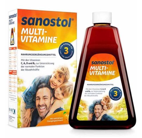 Siro vitamin tổng hợp bé trên 3 tuổi Sanostol 3, 460ml của Đức
