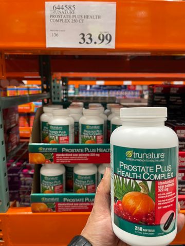 Viên uống hỗ trợ sức khỏe nam giới Trunature Prostate Health Complex 250V - Duy trì tuyến tiền liệt khỏe mạnh, tăng cường miễn dịch