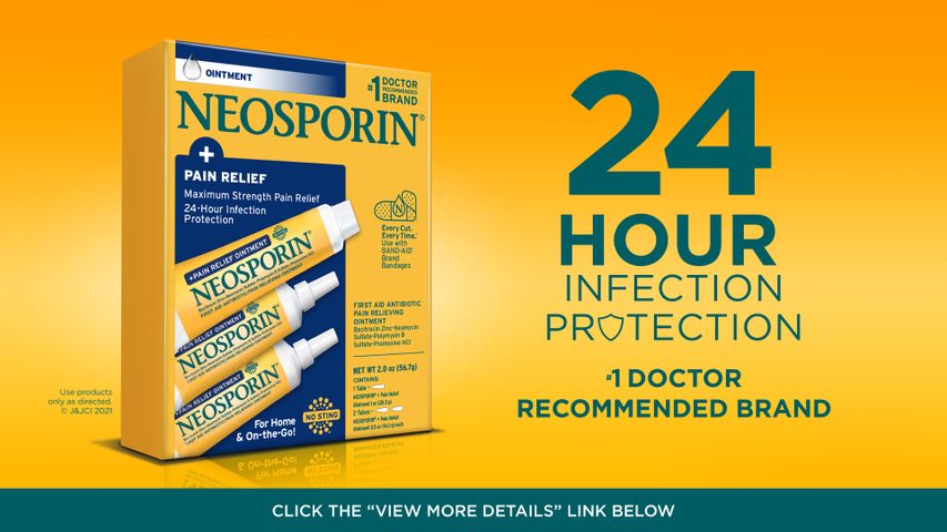 Set 3 Kem Mỡ Kháng Viêm Neosporin Original Ointment - Giúp Liền Sẹo, Giảm Đau Vết Cắt và Bỏng Cho Người Lớn, Trẻ Em 2 Tuổi Trở Lên
