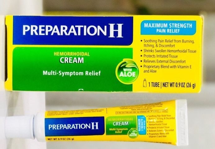 Kem bôi trĩ Preparation H với Nha Đam 26g - Giảm đau, sưng và ngứa, hỗ trợ trĩ nội, trĩ ngoại, sản phẩm chính hãng từ Mỹ