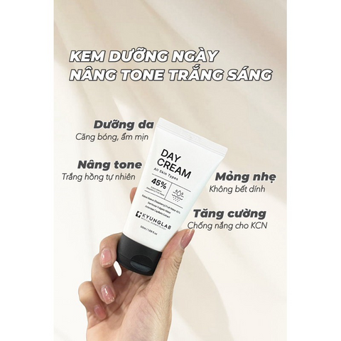 Kem Dưỡng Ngày Nâng Tone Tự Nhiên Kyung Lab 50ml - Tăng Cường Sáng Da, Dưỡng Ẩm, Phù Hợp Mọi Loại Da