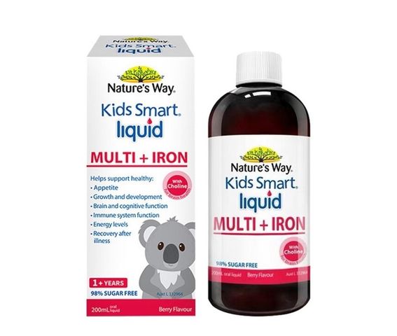 Siro sắt tổng hợp cho bé Nature's Way Kids Smart Úc