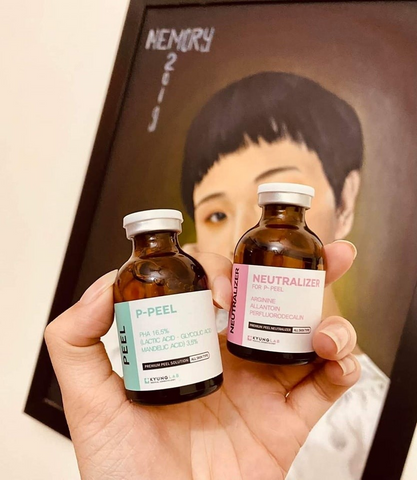 Bộ Thay Da Sinh Học Kyung Lab P - Peel + Neutralizer 30ml x 2 - Tẩy Da Chết Chuyên Sâu, Trẻ Hóa Da, Giảm Nếp Nhăn, Dưỡng Ẩm Da