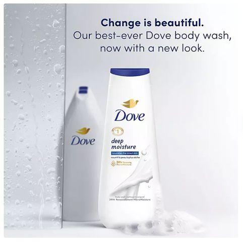 Set 3 chai sữa tắm dưỡng ẩm Dove Deep Moisture 680ml - Dưỡng ẩm, làm sạch nhẹ nhàng cho làn da mềm mại, tươi sáng