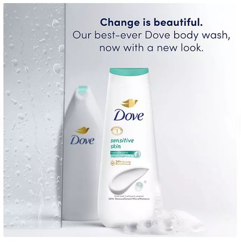 Set 3 Chai Sữa Tắm Dove Sensitive Skin Không Mùi 680ml - Dưỡng Ẩm Cho Da Nhạy Cảm, Sạch Sẽ, Dịu Nhẹ