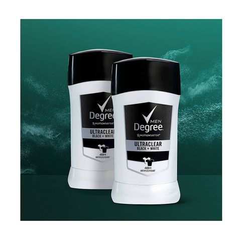 Lăn Khử Mùi Nam Degree Men Black & White UltraClear 76g - Khử Mùi Hôi, Lưu Hương 48 Giờ, Tự Tin Quyến Rũ