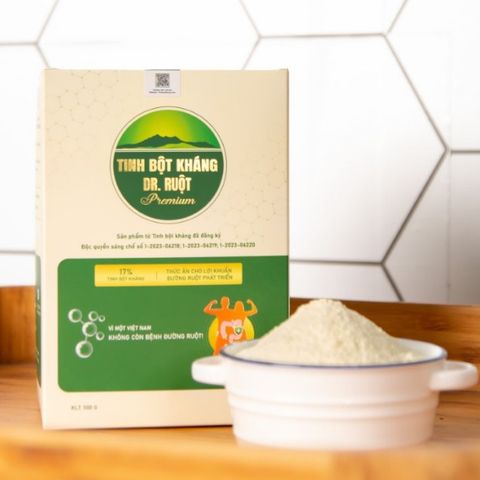 Tinh Bột Kháng Dr. Ruột Premium 17% - Hỗ Trợ Tiêu Hóa, Tăng Cường Lợi Khuẩn Đường Ruột, Giảm Táo Bón, Thực Phẩm Bổ Sung Chất Xơ