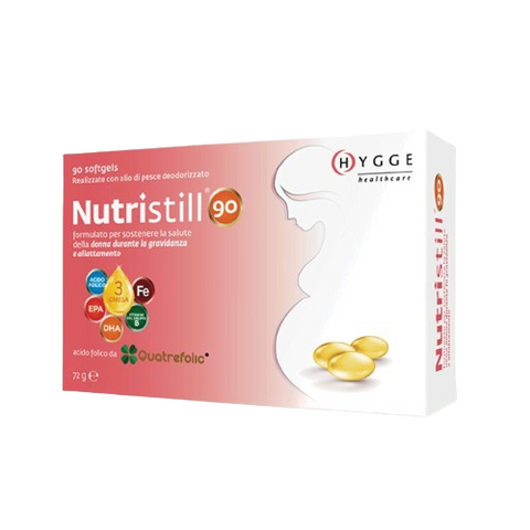 Viên Uống Vitamin Bầu Tổng Hợp Nutristill 90 - Công Thức DHA, Acid Folic, Sắt & Kẽm Cho Phụ Nữ Mang Thai - Hộp 30 Viên