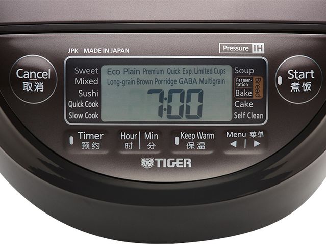 Nồi cơm điện tử cao tần áp suất Tiger JPK-W18W 1.0L - Công nghệ IH hiện đại, giữ ấm 24h, 20 chế độ nấu, nhập khẩu Nhật Bản