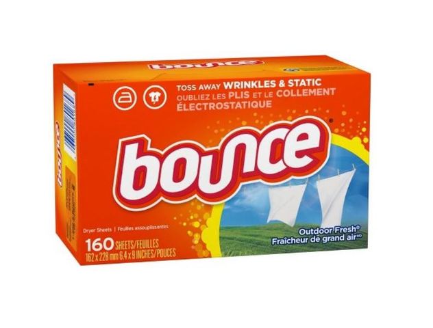 Giấy thơm quần áo Bounce Dryer Sheets 160 tờ - Hương Outdoor Fresh từ Mỹ, Hương thơm lưu lâu, tiện dụng cho giặt sấy và khử mùi