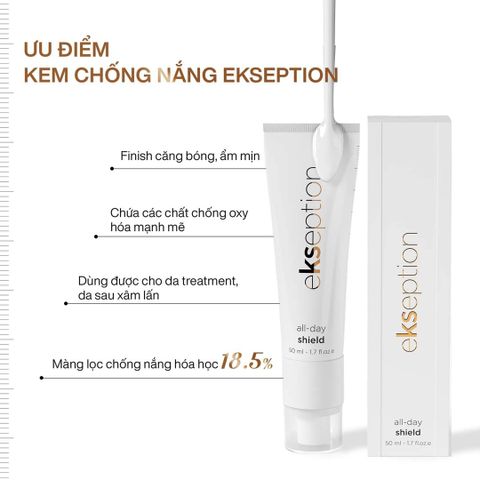 Kem chống nắng căng bóng và trẻ hoá Ekseption All day shield 50ml