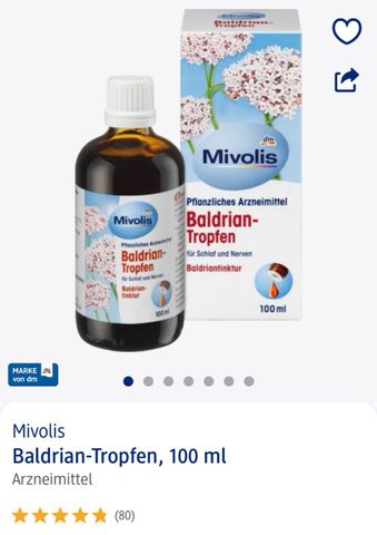 Siro giúp ngủ ngon Mivolis Baldiran Tropfen 100ml chính hãng Đức