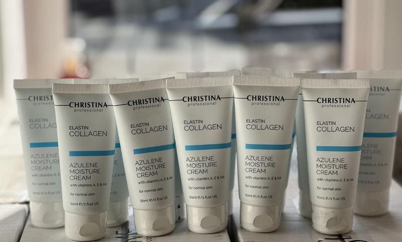 Kem dưỡng Christina Elastin Collagen Azulene Moisture Cream