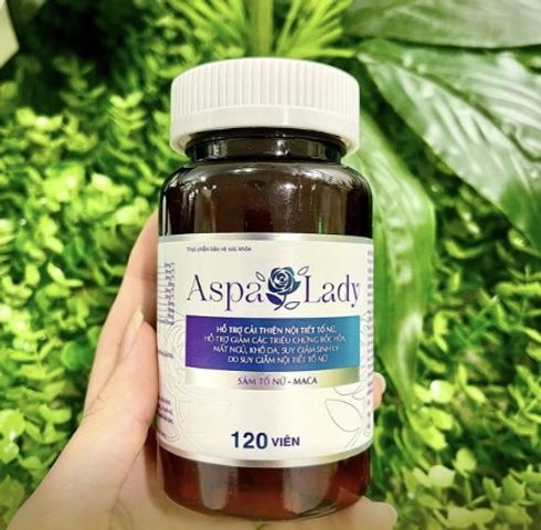 Viên Uống Aspa Lady Cân Bằng Nội Tiết Tố Nữ - Hỗ Trợ Đẹp Da, Giảm Bốc Hỏa, Mất Ngủ, 120 Viên