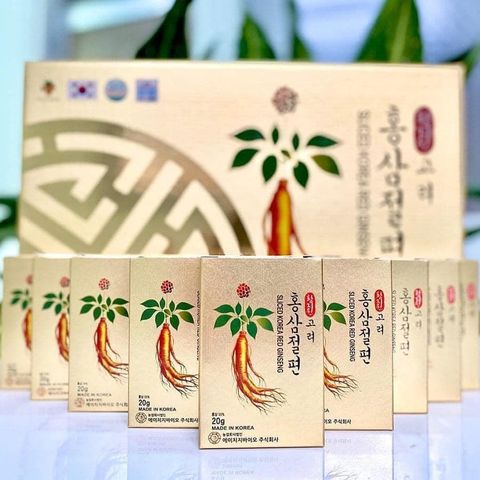 Sâm Lát Tẩm Mật Ong Hàn Quốc 200g - Sliced Korean Red Ginseng 6 Năm Tuổi, Bổ Dưỡng Tăng Cường Sức Khỏe Tự Nhiên