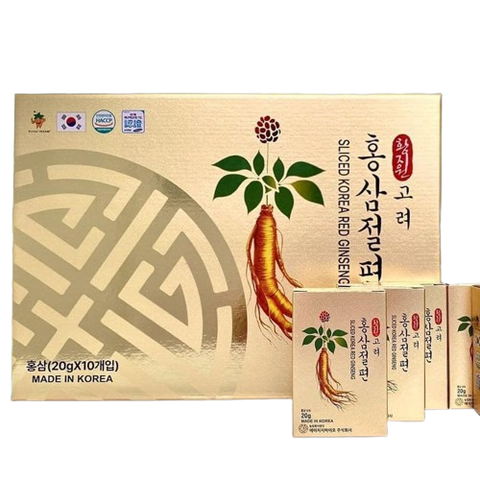 Sâm Lát Tẩm Mật Ong Hàn Quốc 200g - Sliced Korean Red Ginseng 6 Năm Tuổi, Bổ Dưỡng Tăng Cường Sức Khỏe Tự Nhiên