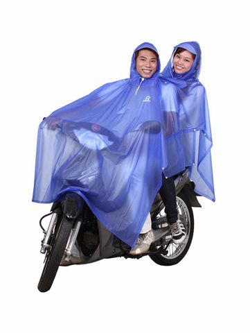 Áo Mưa 2 Nón Trong Màu Rando - Thiết Kế Thời Trang Tiện Ích Cho Du Lịch và Thể Thao - Chất Liệu PVC Cao Cấp