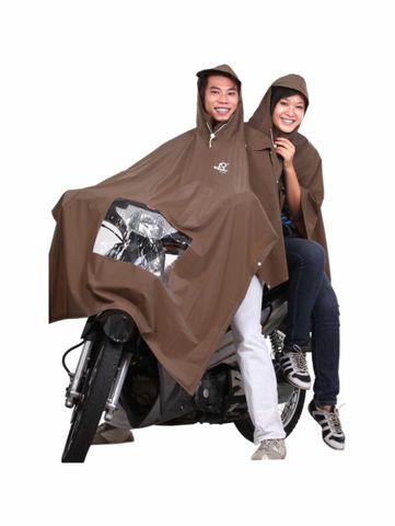 Áo Mưa Cổ Rùa Cao Cấp 2 Nón Kiếng - Poncho PVC Bền Bỉ, Thiết Kế Thông Minh Dành Cho Du Lịch Và Thể Thao