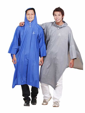 Áo Mưa Poncho Cổ Rùa Trơn Rando - Chất Liệu PVC Chống Thấm, Thiết Kế Thoải Mái cho Du Lịch và Thể Thao