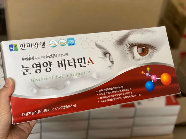Viên Bổ Mắt Hanmi Hàn Quốc - Hỗ Trợ Giảm Lão Hóa Mắt, Cung Cấp Vitamin A, C, B2 - Hộp 120 Viên